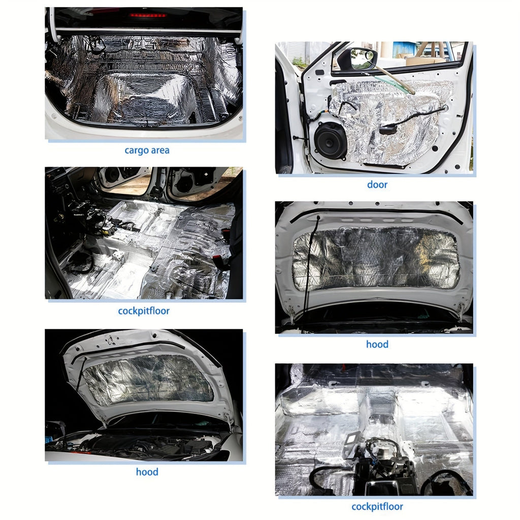 Self-Adhesive Car Insulation Foam — Thermal Acoustic Soundproofing Rubber-Plastic Material Sheets