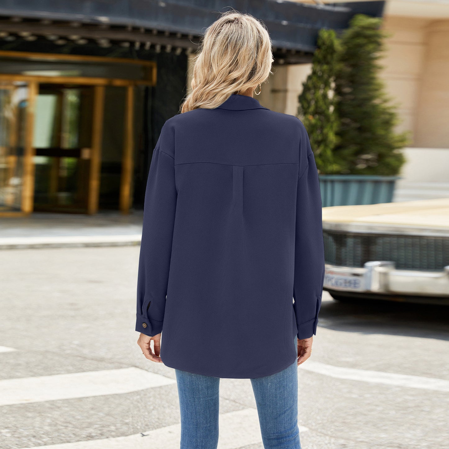 Chemise Overize Gaufrée