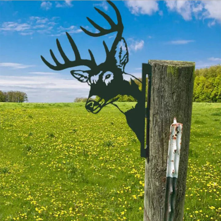 Realistische Metall-Gartenkunst mit Bauernhoftieren von PeepFarm