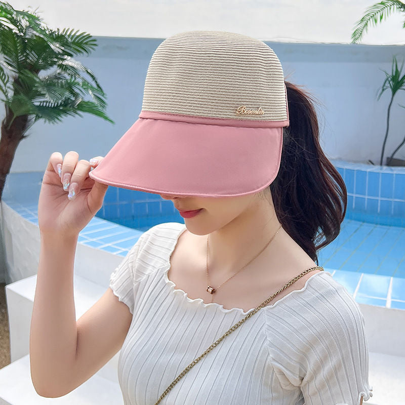 Cappello da sole da donna con ampia tesa e protezione UV