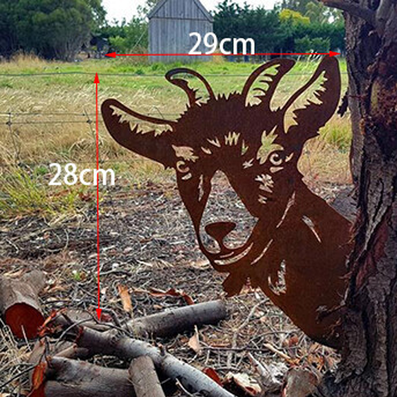 Realistische Metall-Gartenkunst mit Bauernhoftieren von PeepFarm