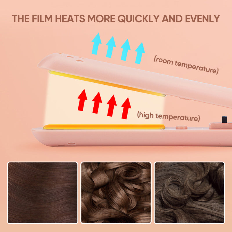 Mini modelador de cabelo portátil — design compacto de batom e modelação de dupla função