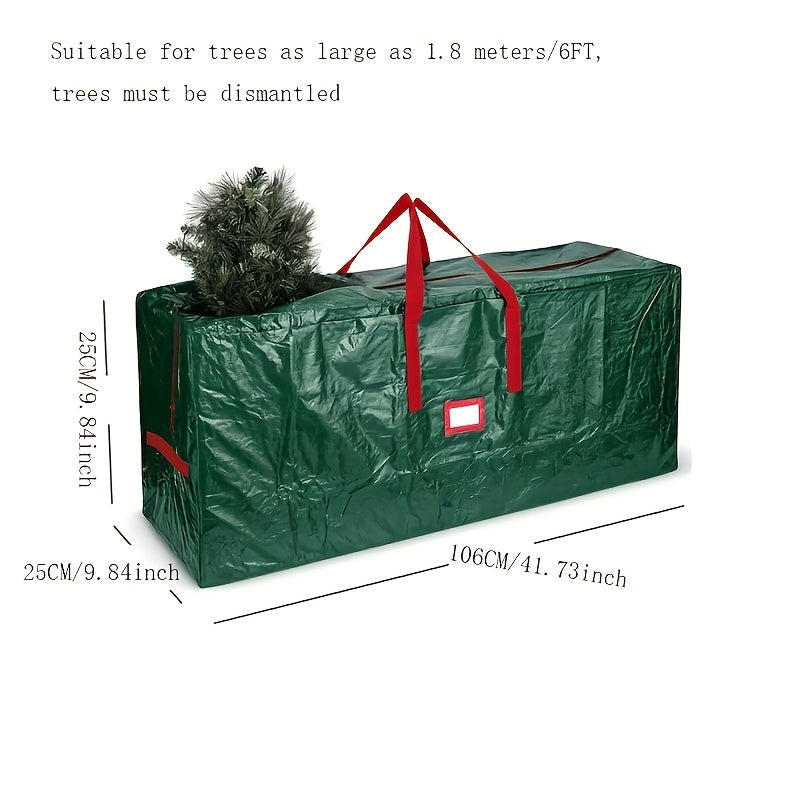 TreeTote תיק אחסון גדול – פוליאסטר עמיד למים ועמיד, מתאים לעצים בגובה 7–9 רגל