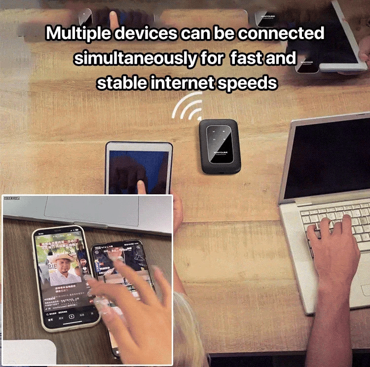 Kompakt 5G WiFi-ruter – rask mobil hotspot-enhet