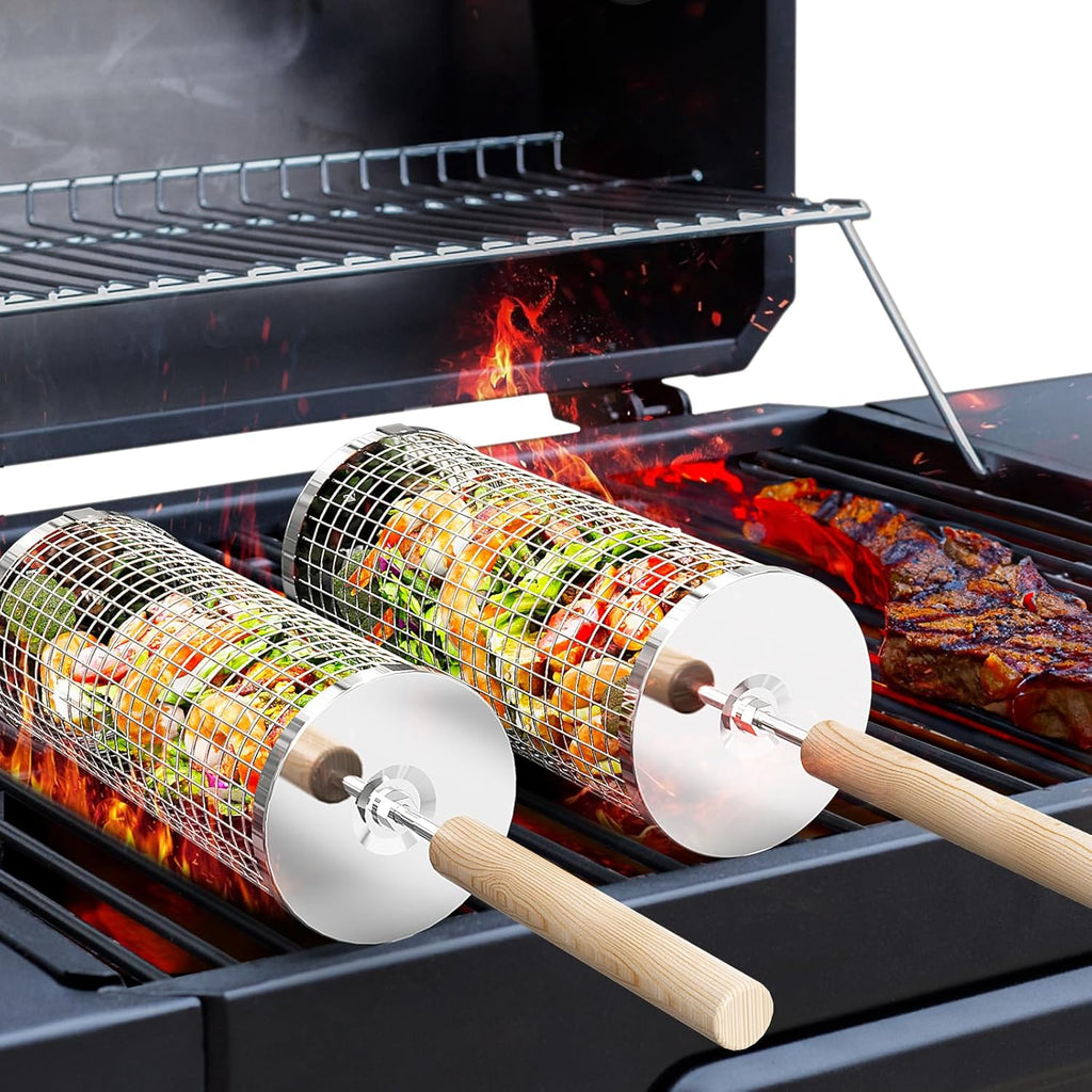 Cestas de acero inoxidable para parrilla — Herramientas premium para cocinar a la barbacoa