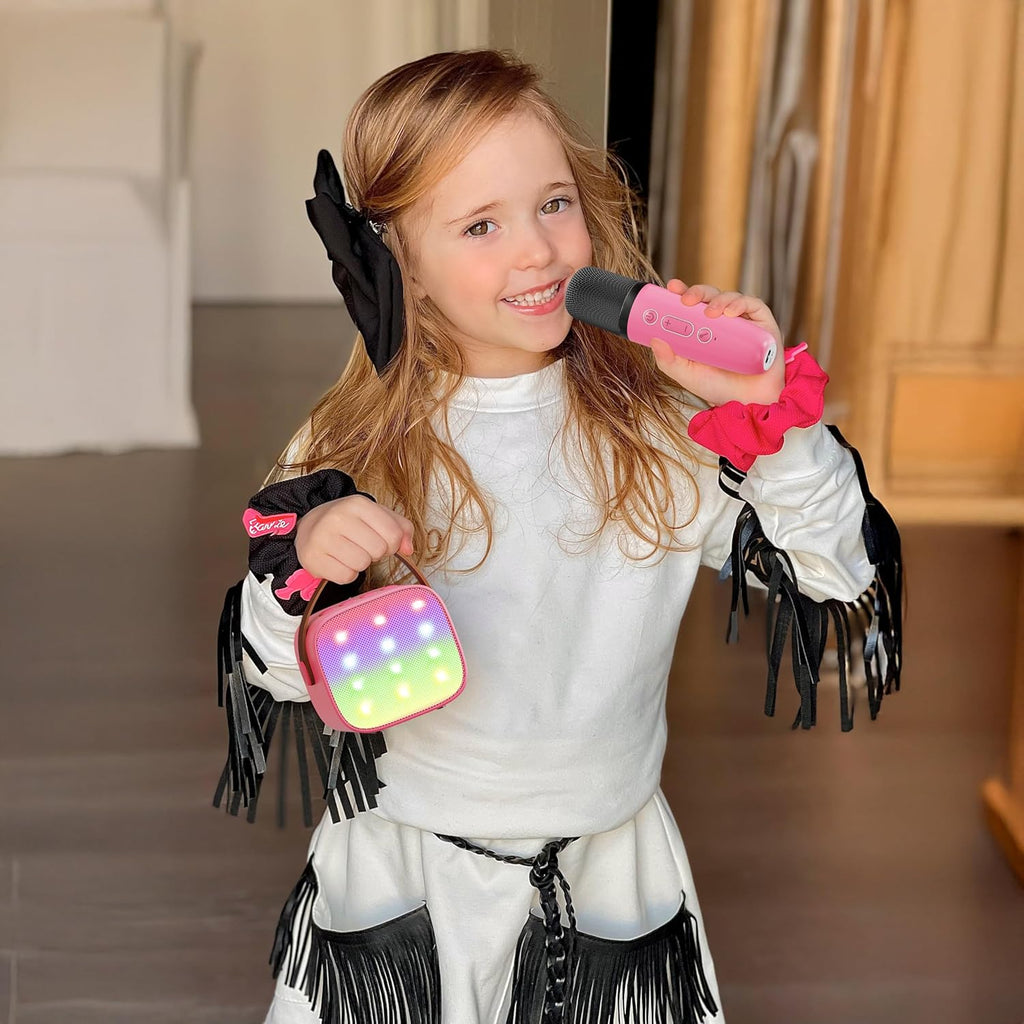 Przenośny minikaraoke Veylo — głośnik Bluetooth, 2 mikrofony bezprzewodowe