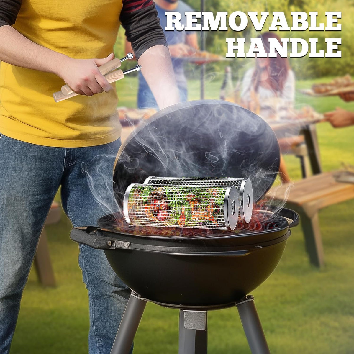 Cestas de acero inoxidable para parrilla — Herramientas premium para cocinar a la barbacoa
