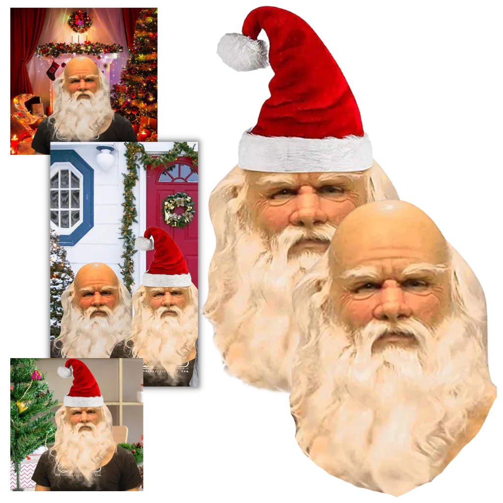 Realistic Ventilated Santa Cosplay Mask