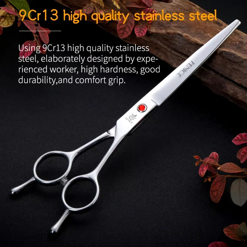 Professional Straight Pet Shears — 7.0, 7.5 & 8.0 Inch Sizes
