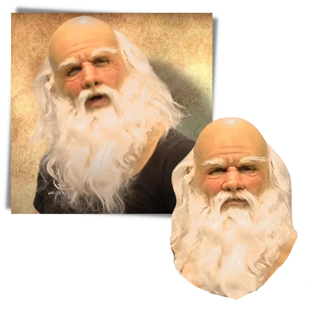 Realistic Ventilated Santa Cosplay Mask