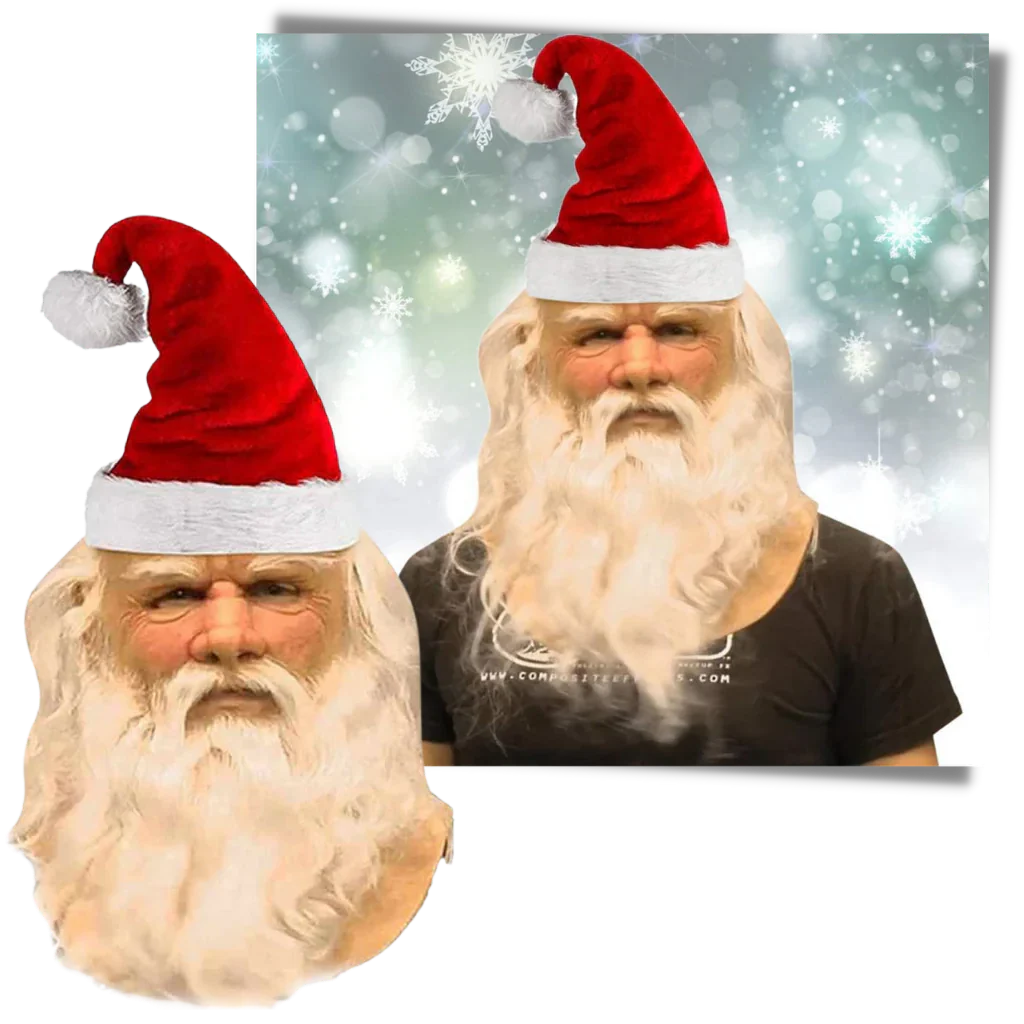 Realistic Ventilated Santa Cosplay Mask