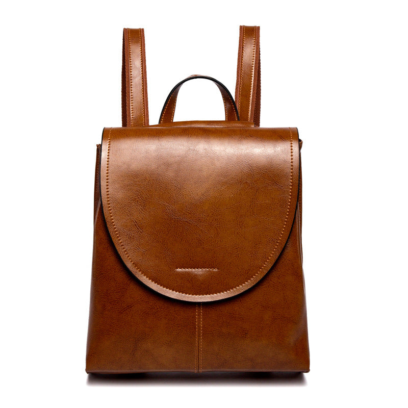 LuxeLeather Women’s Sustainable Leather Backpack – Versatile Structure, Trendy Silhouette, Practical Everyday Design