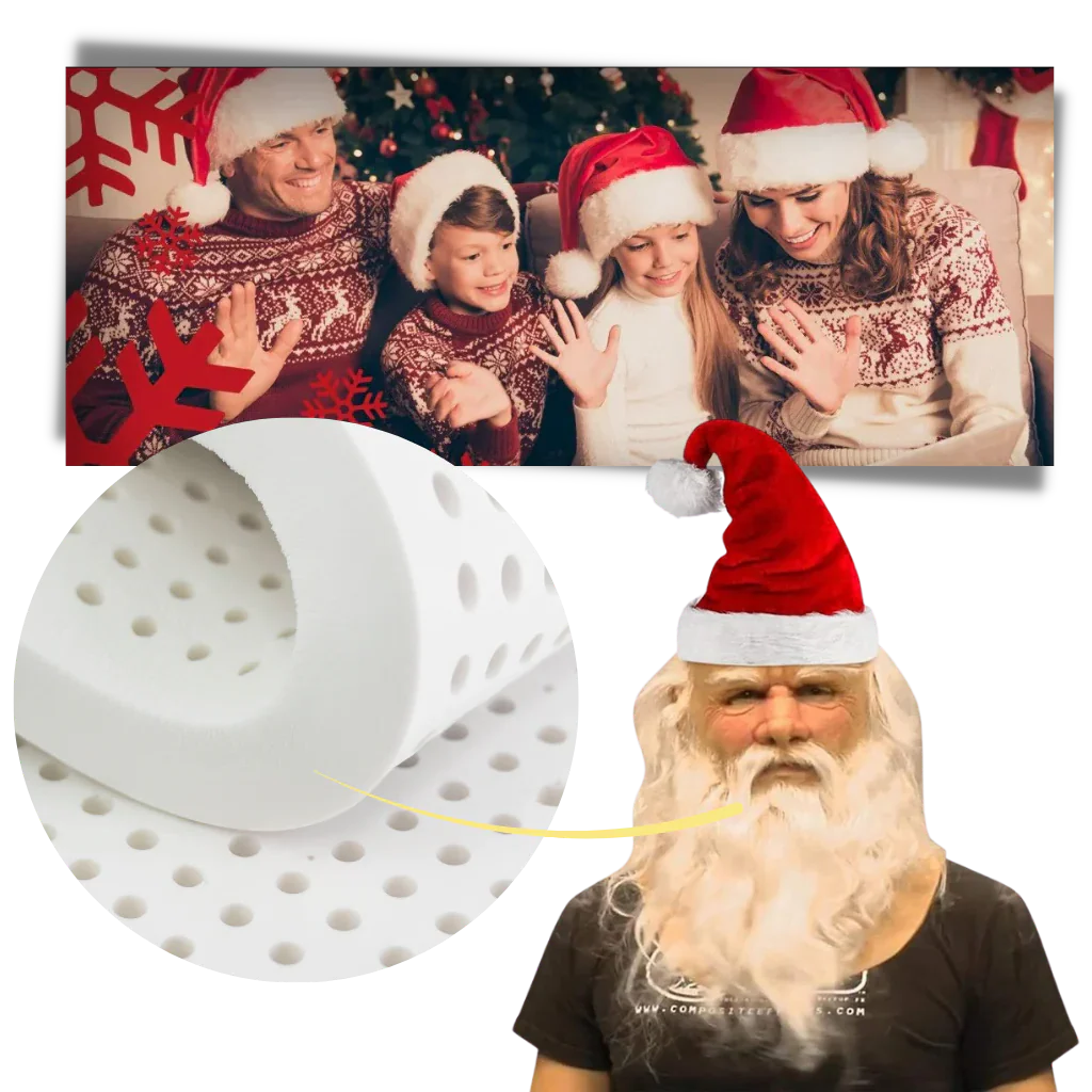 Realistic Ventilated Santa Cosplay Mask