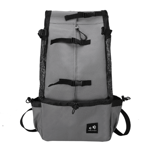 Mochila transportadora para perros de doble hombro - correas acolchadas y arnés seguro