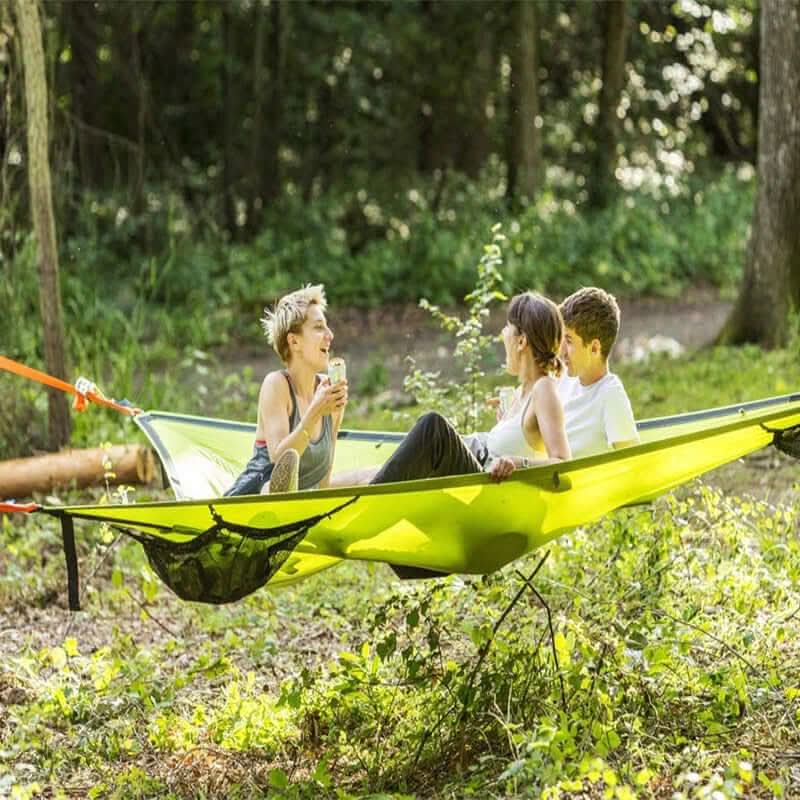 Camping-Hängematte für mehrere Personen mit 3-Punkt-Verankerungssystem