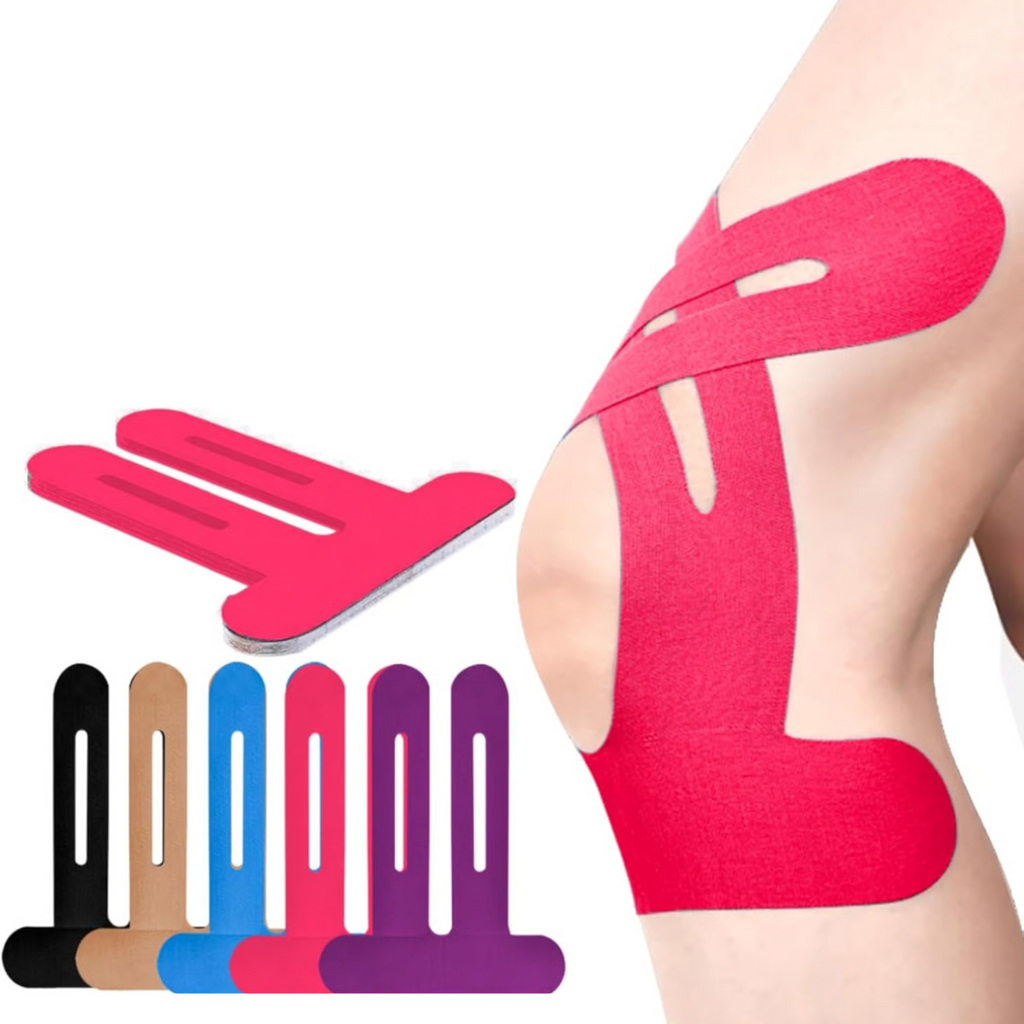 Knee Tape FlexiSupport – forudskåret kinesiologitape til målrettet støtte