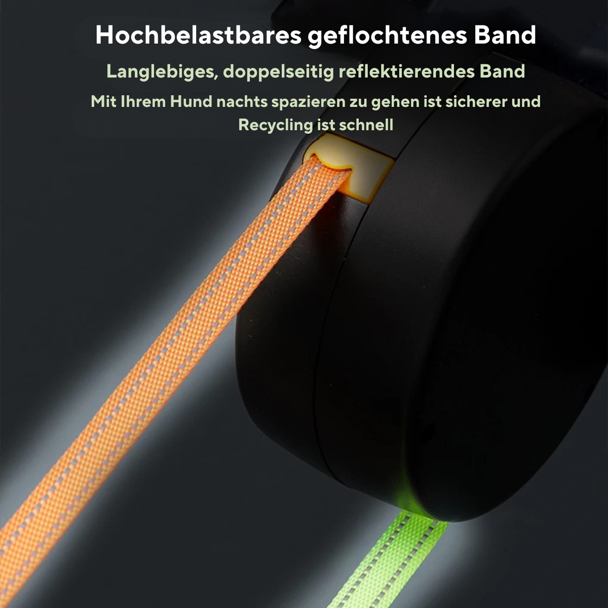 Infällbart dubbelt hundkoppel – trasselfri design, inbyggd LED-lampa