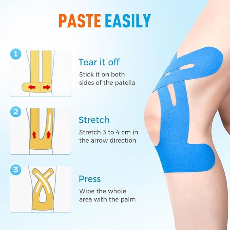4-Piece Knee Meniscus Protection Belt — Flexible Joint Support Wrap
