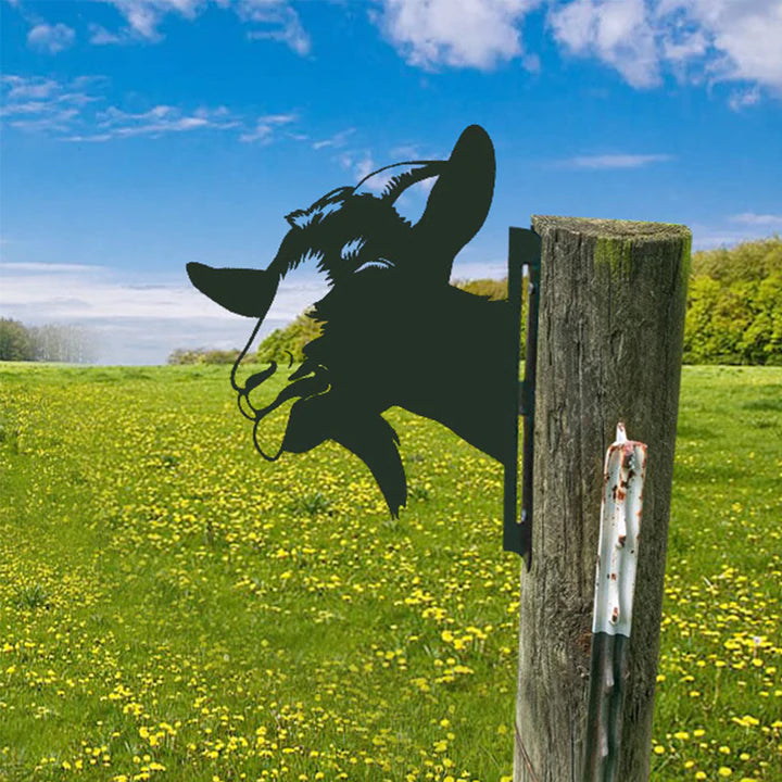 Realistische Metall-Gartenkunst mit Bauernhoftieren von PeepFarm