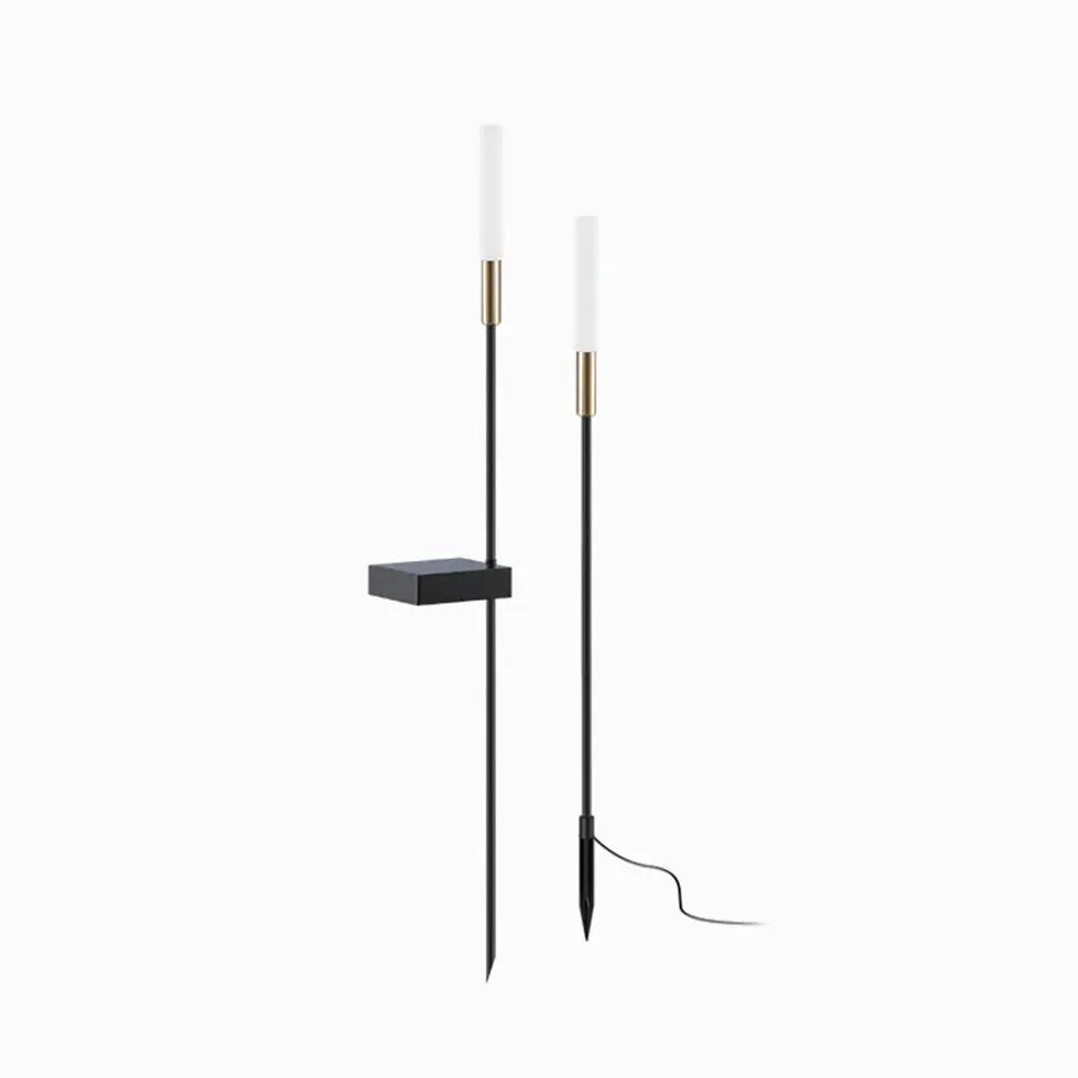 Lámpara moderna de jardín con estaca, IP65 y solar, diseño elegante | boxzora
