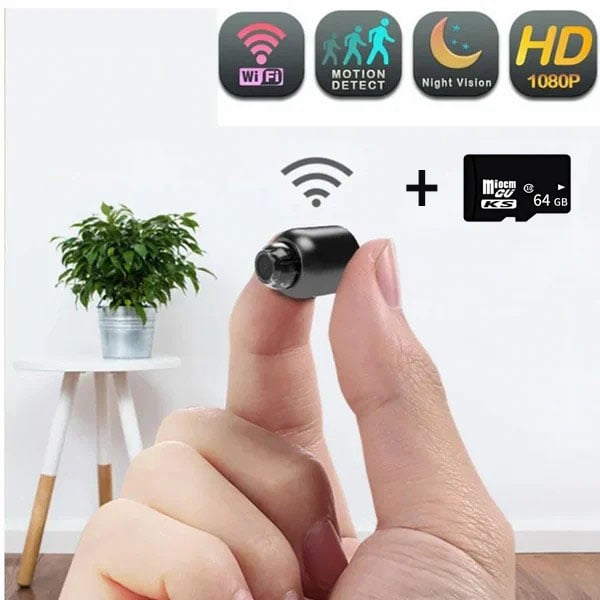 Mini-5G-WLAN-Kamera 1080P HD — 140°-Weitwinkel, Nachtsicht