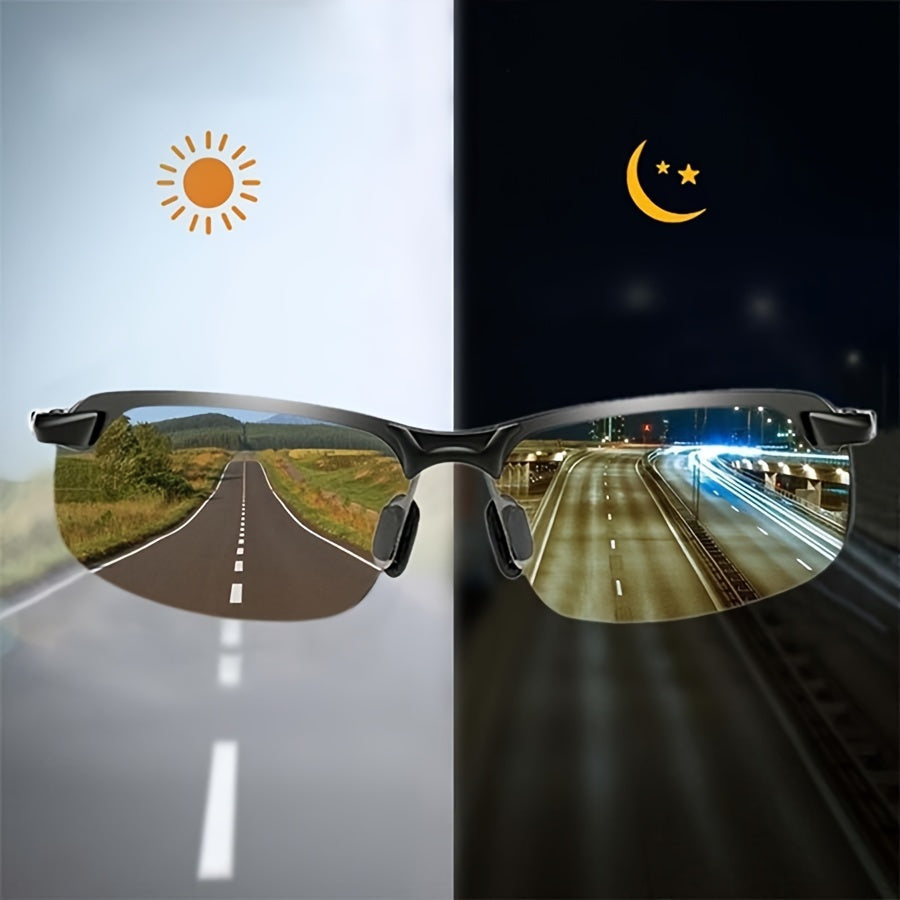 Photochromic Polarizing Sunglasses — 6.3cm Lens Width