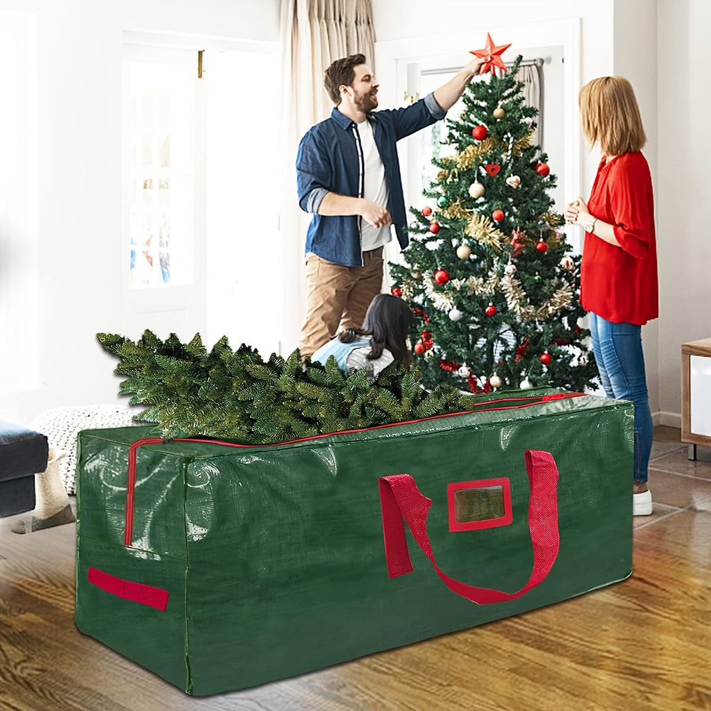 TreeTote תיק אחסון גדול – פוליאסטר עמיד למים ועמיד, מתאים לעצים בגובה 7–9 רגל