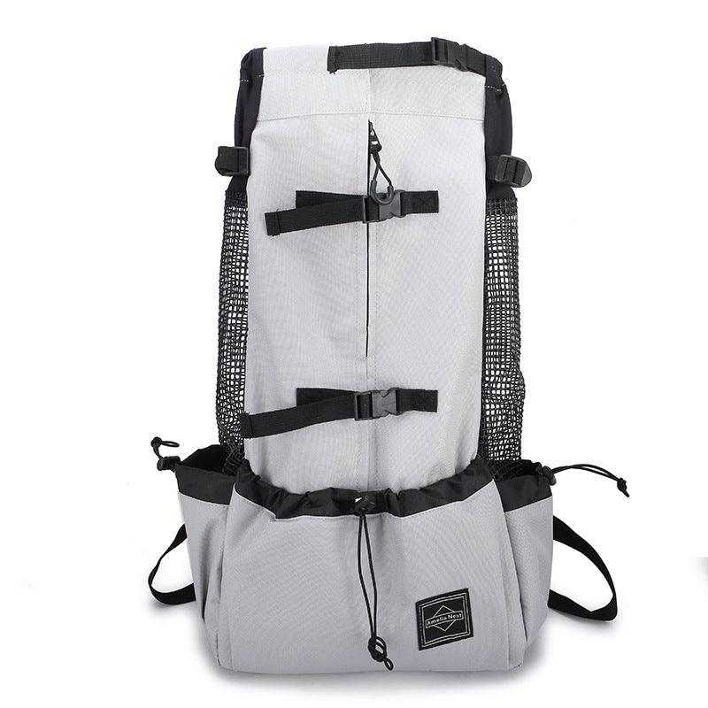 Mochila transportadora para perros de doble hombro - correas acolchadas y arnés seguro