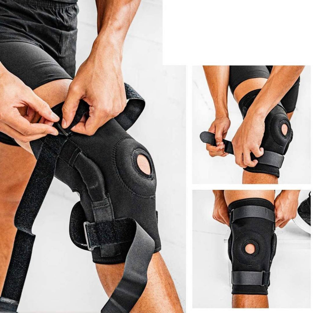 TitanGuard Dual Hinge ACL-kniebrace — Patellastabilisator met open knieschijf en ademende ventilatie