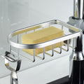 Drill Free Shower Caddy – Stainless Aluminum Build, Silver or Black