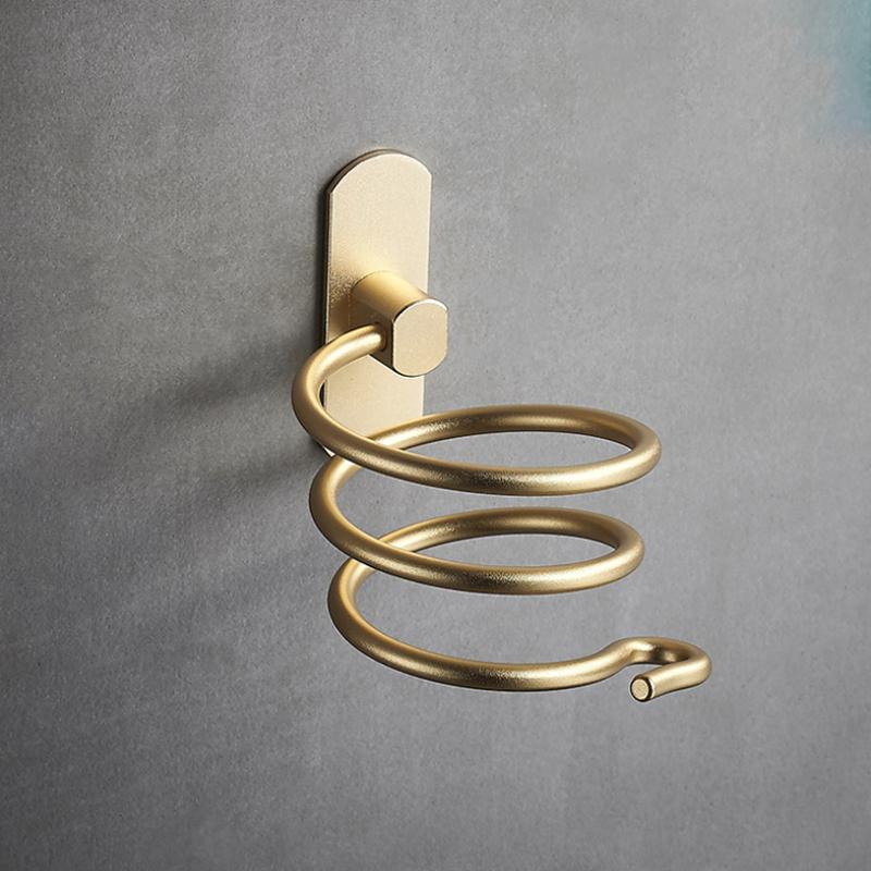 Soporte de pared de aluminio para secador de pelo