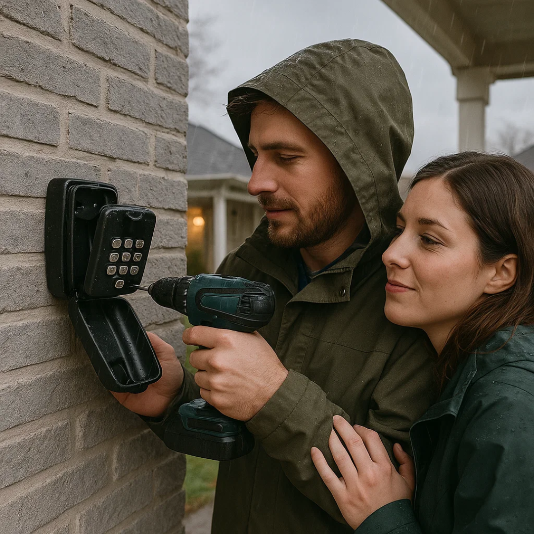 KeyGuard weerbestendige aan de muur bevestigde sleutelkluis – veilige beveiliging voor buiten