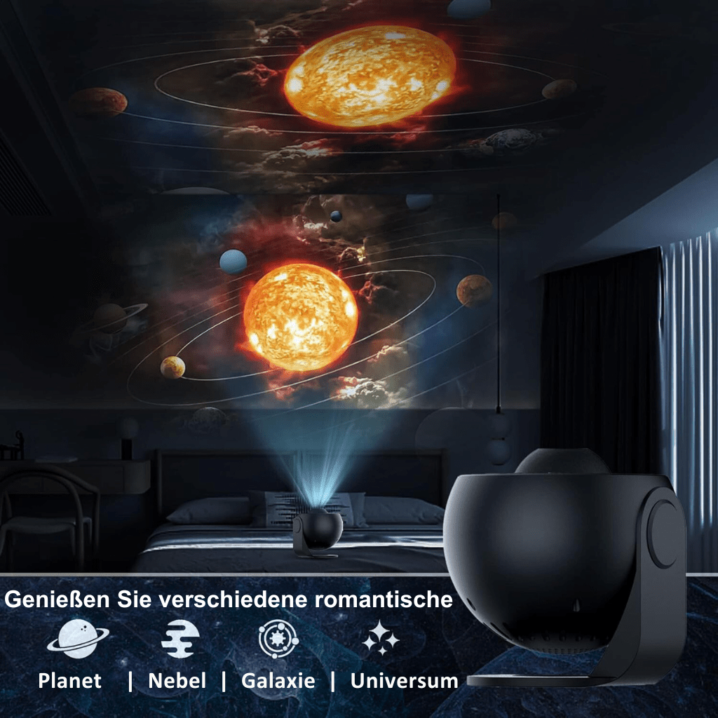 HD Starry Sky Projector — 13 Galaxy Discs, Auto Timer, Quiet