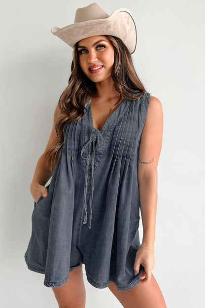 Combinaison Denim Short – Style Estival & Confort Urbain