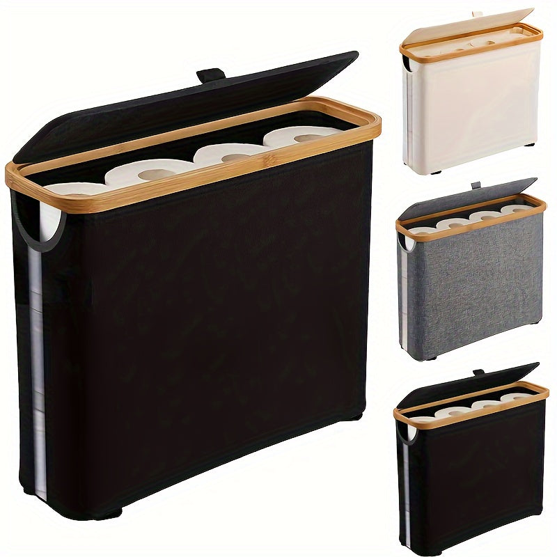 Porte-papier toilette en bambou – Capacité de 12 rouleaux, léger et aéré