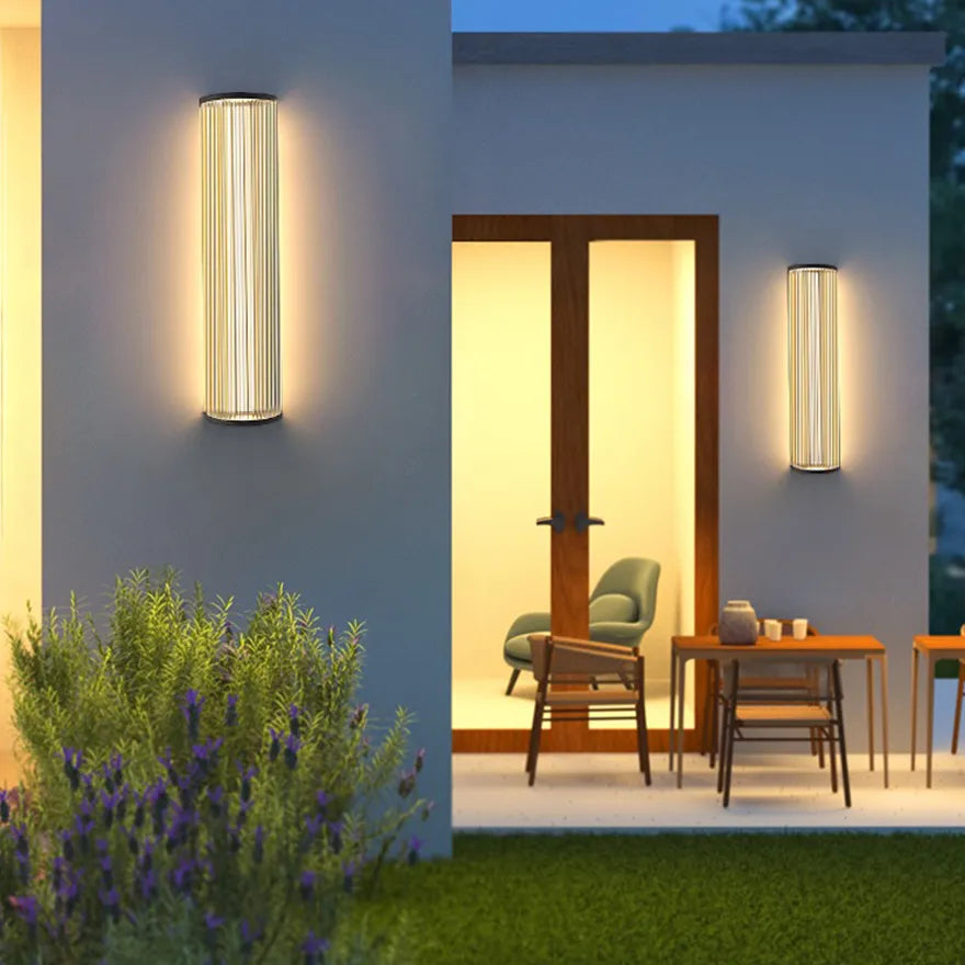 מנורת קיר חיצונית מודרנית LED עמידה למים לקיר חיצוני | boxzora