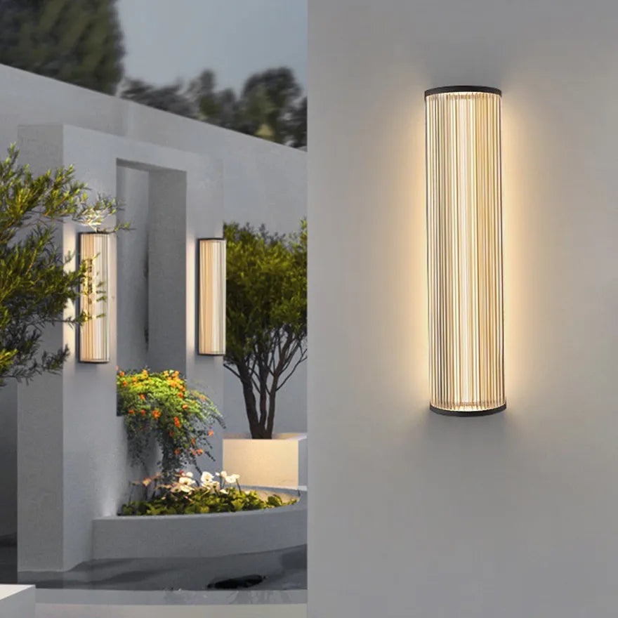 מנורת קיר חיצונית מודרנית LED עמידה למים לקיר חיצוני | boxzora