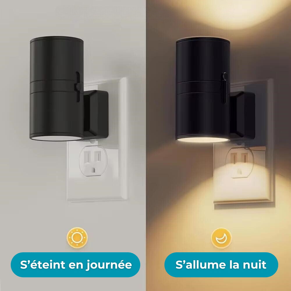 Adjustable Brightness Night Light — Light Detection, Wall Plug Design
