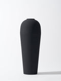 Lola Modern Vase — Textured Black Finish, 18.7 Cm Height