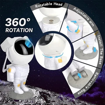 Astronaut-stjernegalakseprojektor med ét tryk