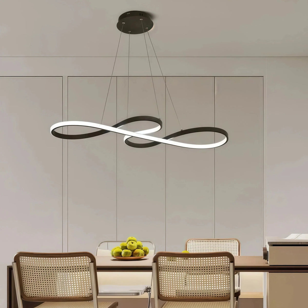 Lampă suspendată modernă de designer, din metal, cu LED și intensitate reglabilă, pentru sufragerie | boxzora