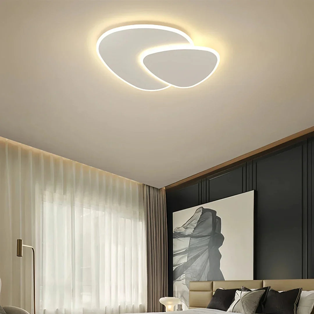 Modern Design Flush Ceiling Light White with Low Blue LED for Bedroom | boxzora