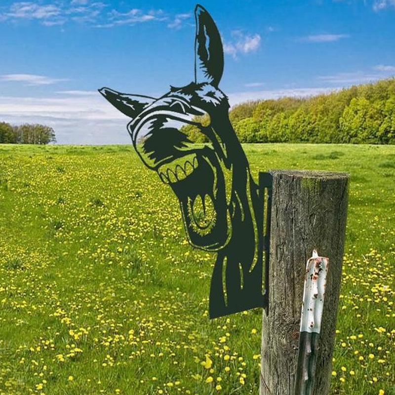 Realistische Metall-Gartenkunst mit Bauernhoftieren von PeepFarm