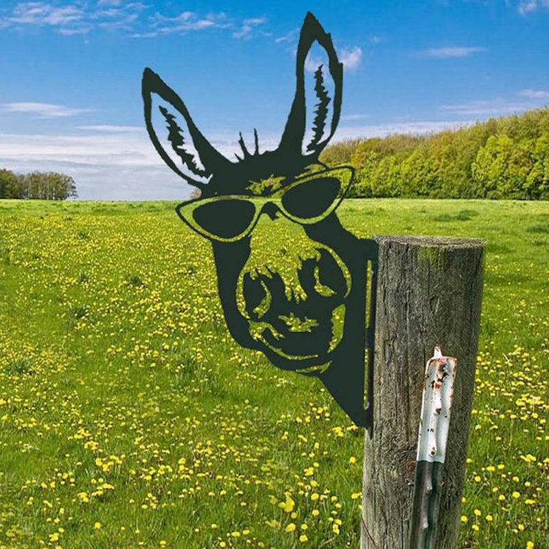 Realistische Metall-Gartenkunst mit Bauernhoftieren von PeepFarm