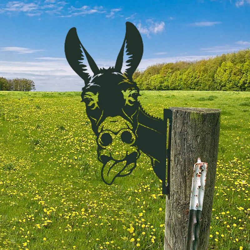Realistische Metall-Gartenkunst mit Bauernhoftieren von PeepFarm