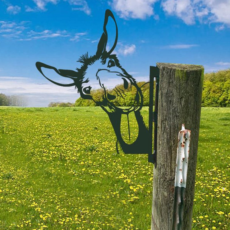 Realistische Metall-Gartenkunst mit Bauernhoftieren von PeepFarm