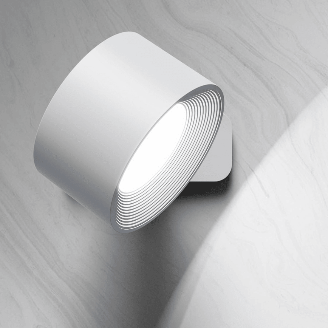 Wireless Wall Lamp — USB Rechargeable LED Lighting, 360° Adjustable Head