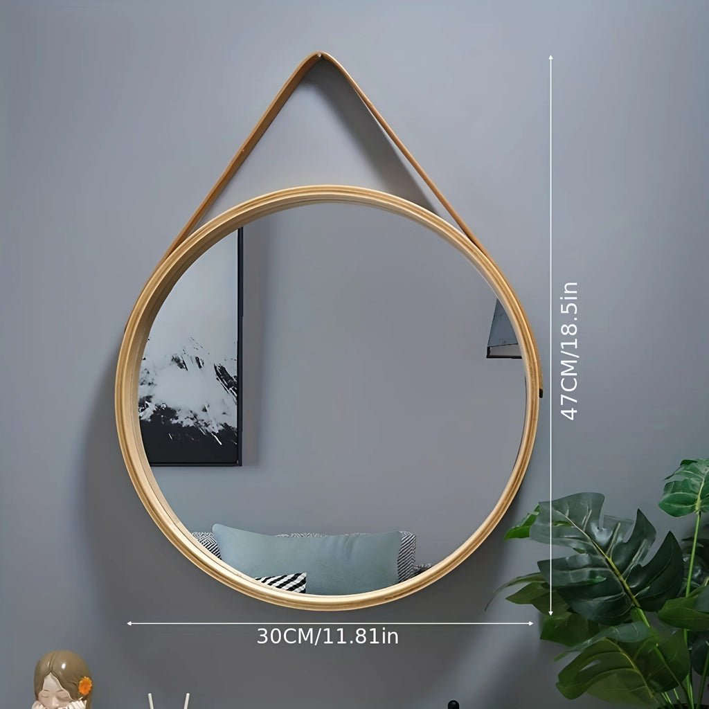 Shatterproof Drill-Free Wall-Mounted Jewelry Mirror