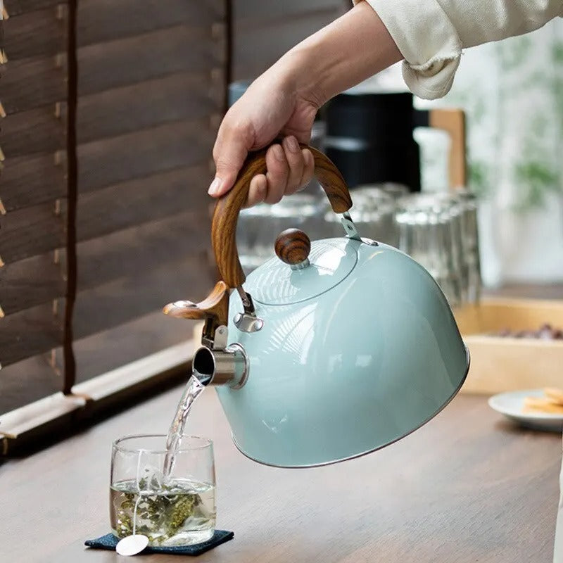 Regulowany czajnik ze stali nierdzewnej — pojemność 2,5L/3L, wbudowany gwizdek