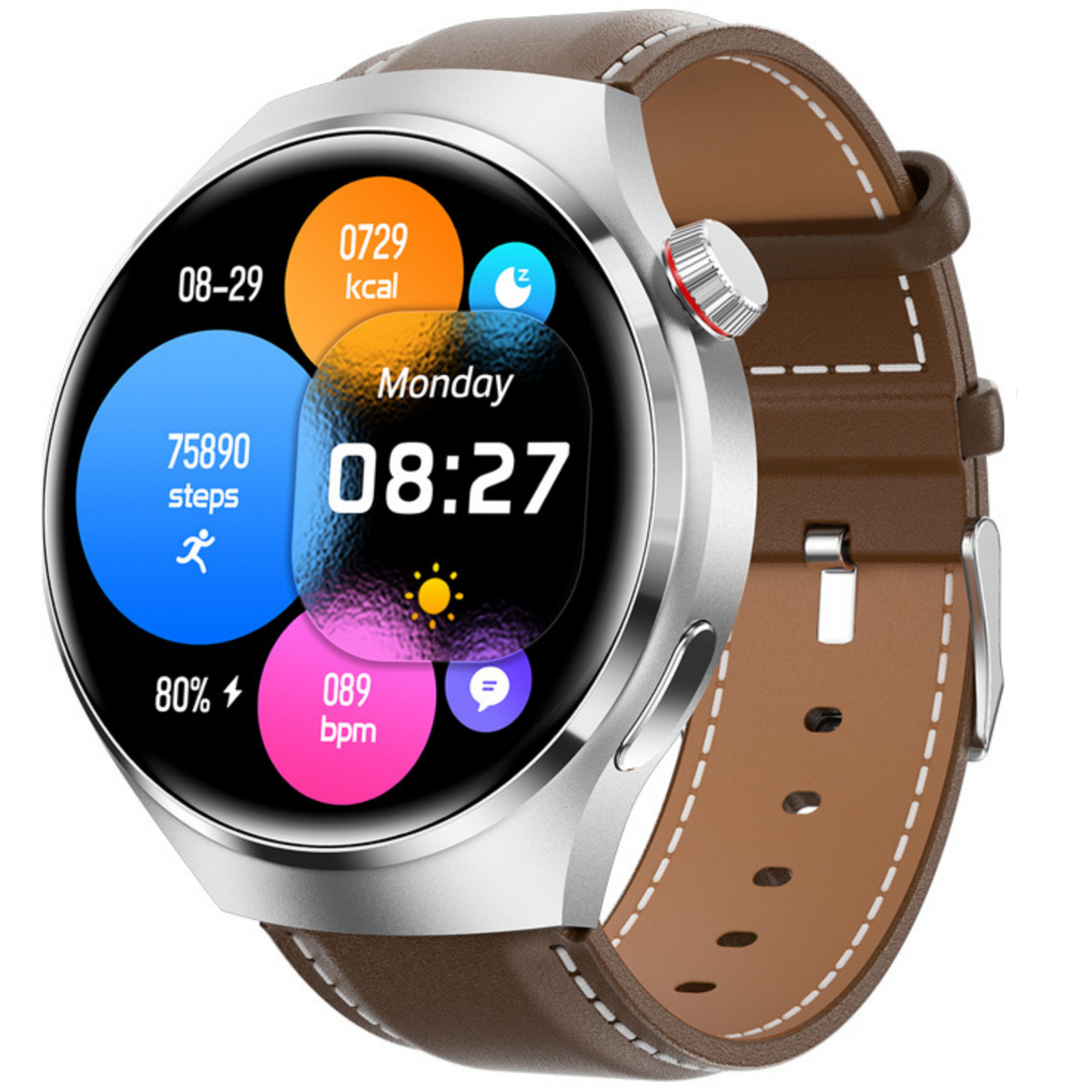 Reloj inteligente de edición limitada — Pantalla AMOLED HD, monitoreo de ECG, conectividad Bluetooth, seguimiento de la frecuencia cardíaca, GPS integrado